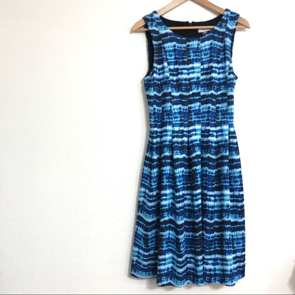 Calvin Klein blue shift dress with pockets